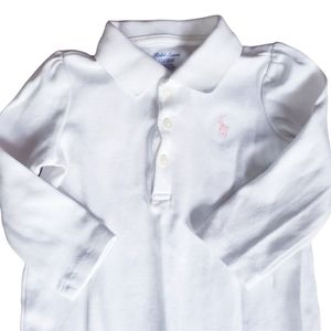 Ralph Lauren White One Piece 12M